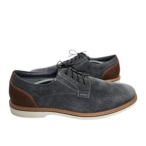 Nunn Bush Barklay Mens Size 13M Blue Canvas Lace Up Oxfords Shoes 84856-025